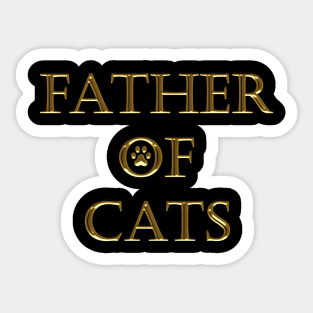 FATHER OF CATS Sticker